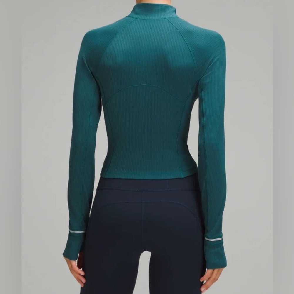 Lululemon Its Rulu Run Ribbed
Cropped Half Zip 🦋 - Picture 4 of 14